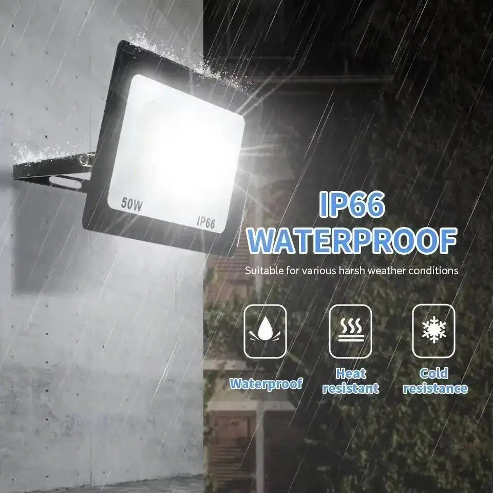 LED Flood Light 10W 20W 30W 50W 100W AC 220V LED Floodlight IP66 Waterproof Reflector Spotlight Street Light Outdoor Garden Lamp