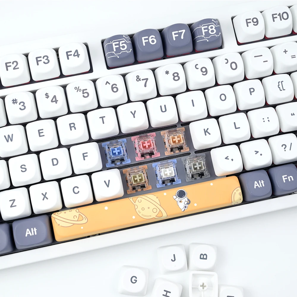 Переключатели Outemu, смазанный механический переключатель клавиатуры, 3-контактный бесшумный Tom Clicky, линейный тактильный молочный Джерри, пользовательские игровые переключатели RGB MX