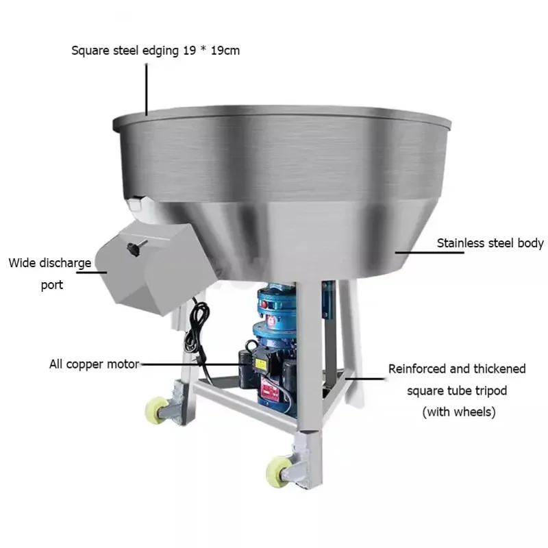 

2024 Hot Sales Chicken Fish Feed Seed Dressing Machine Food Powder Granule Mixer Ribbon Blender