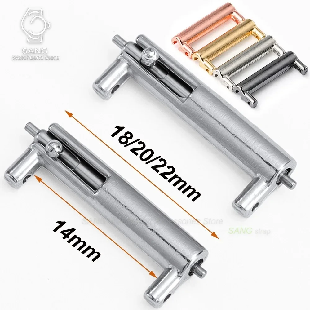 for Huawei GT6 Strap Adapters 14mm to 18-20-22mm Strap Connector Metal Adapter Universal Stainless Steel Quick Release Connector