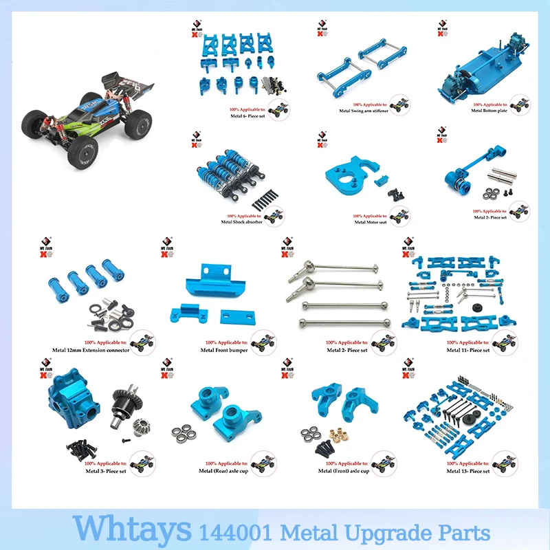 

WLtoys 144010 144001 144002 124016 124017 124018 124019 металлический усовершенствованный передний и задний дифференциал для RCCar, запчасти, автомобильные аксессуары