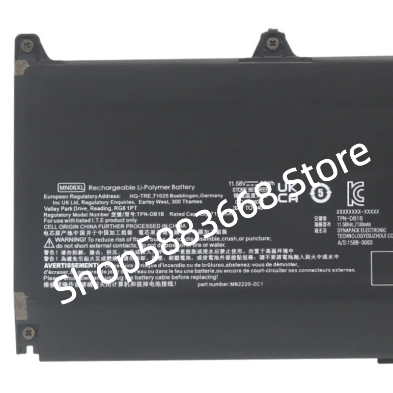 New MN06XL TPN-IB0M TPN-DBIB M82230-005 M82220-1C1 11.58V 86Wh 7130mAh Laptop Battery For HP ZBook Studio 16 G9 G10 G11 Notebook