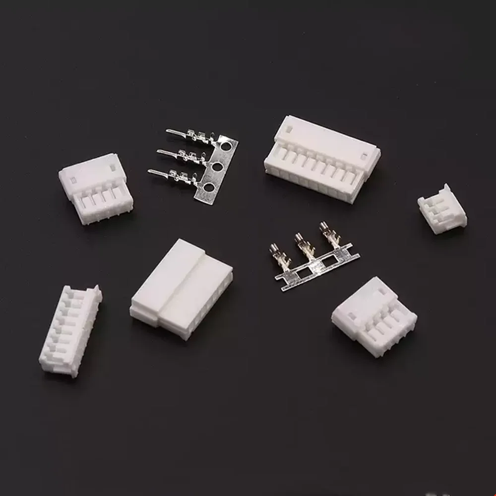5 Sets JST ZH 1.5mm Pitch Wire-to-Wire Connector Kit 2P 3P 4P 5P 6P Male & Female Crimp Terminals Air Docking Plug