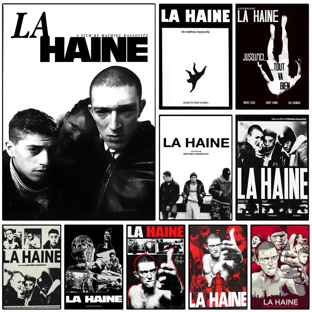 La H-Haine Movie Poster Modern and Minimalist Wall Stickers for Home Decor Living Room Dormitory Wall Art