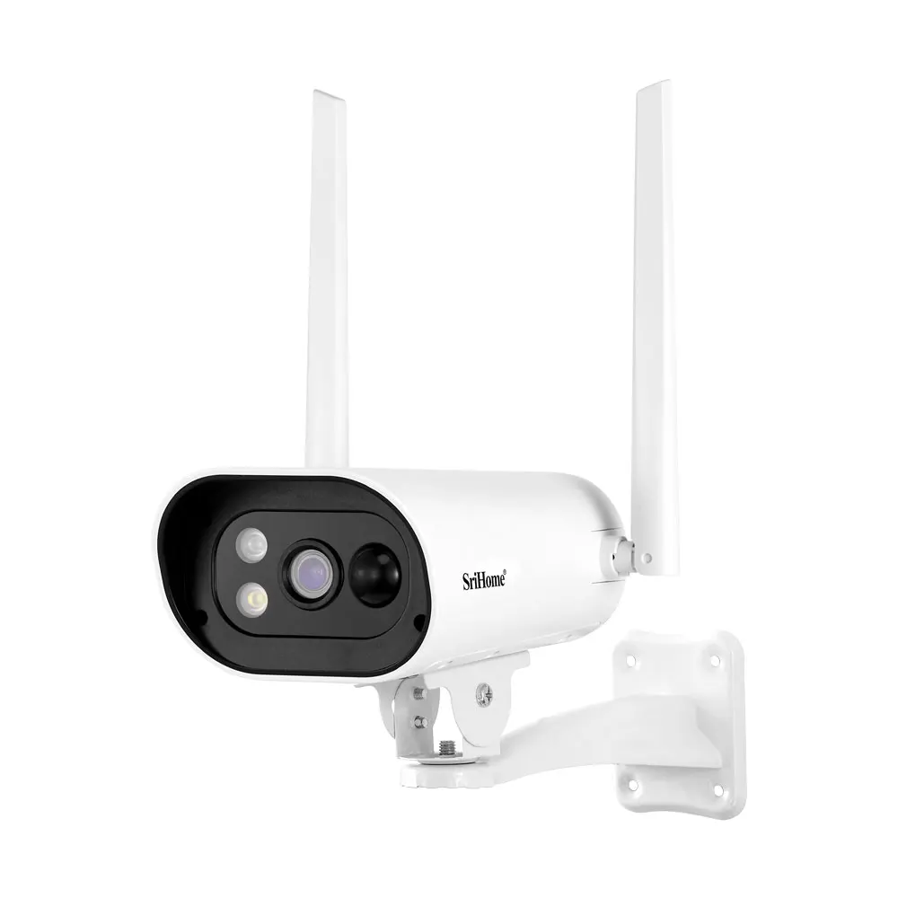 Srihome DH003 4MP 1440P pełnokolorowa energia słoneczna niskie zużycie energii kamera typu bullet IP AI wykrywanie humanoidalne bezpieczeństwo w domu Monitor CCTV