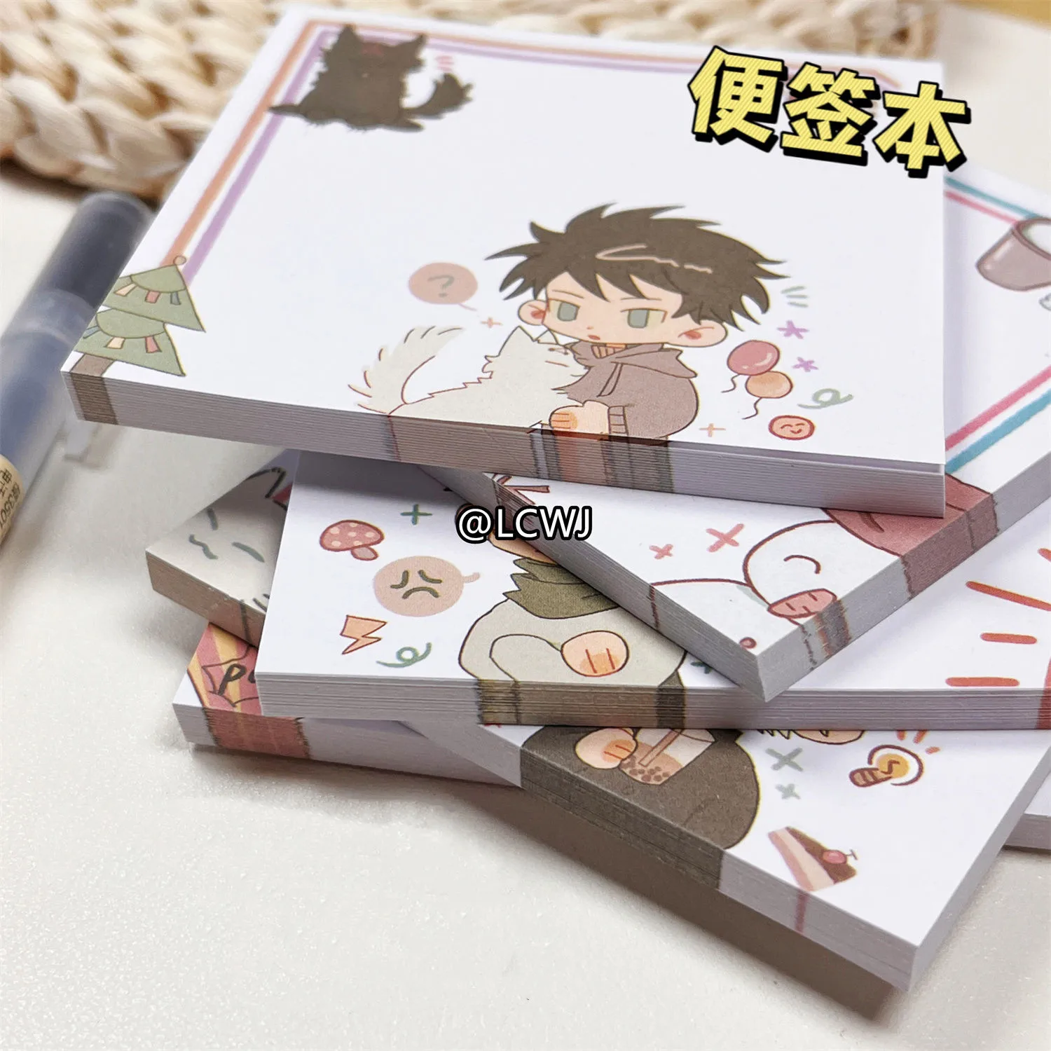 Gojo Satoru Memo Pad Cute JJK Anime Goods Geto Suguru Leave Message Notes Student Stationery School Supplies Kawaii Friend Gift