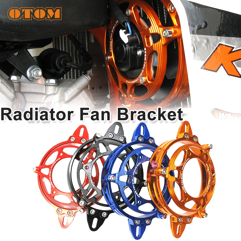 

Вентилятор радиатора OTOM Motocross 200cc 250cc с алюминиевым кронштейном для KTM, Honda, HUSQVARNA, YAMAHA, KAWASAKI, универсальное крепление для вентилятора