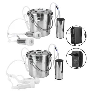 Máquina de ordeño de vaca de cabra eléctrica de 5L 5L con máquina de ordeño eléctrico de bomba de succión directa 6 Mejores Vacas de ordeño de ventas - №1