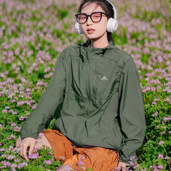 

ex Outdoor Fiing Sun Protection Clothing Breathable Summer UV Protection Skin irt Jaet Youth Trendy Loose Fit Long ...