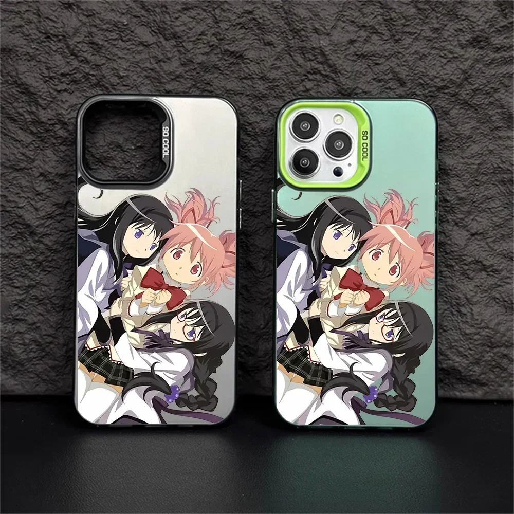 Kawaii Japanese Anime Senpai Cute Girl Case for iPhone 16 11 12 13 14 15 Pro Max Xs XR 8 Plus Dual Layer Hard IMD Plastic Cover