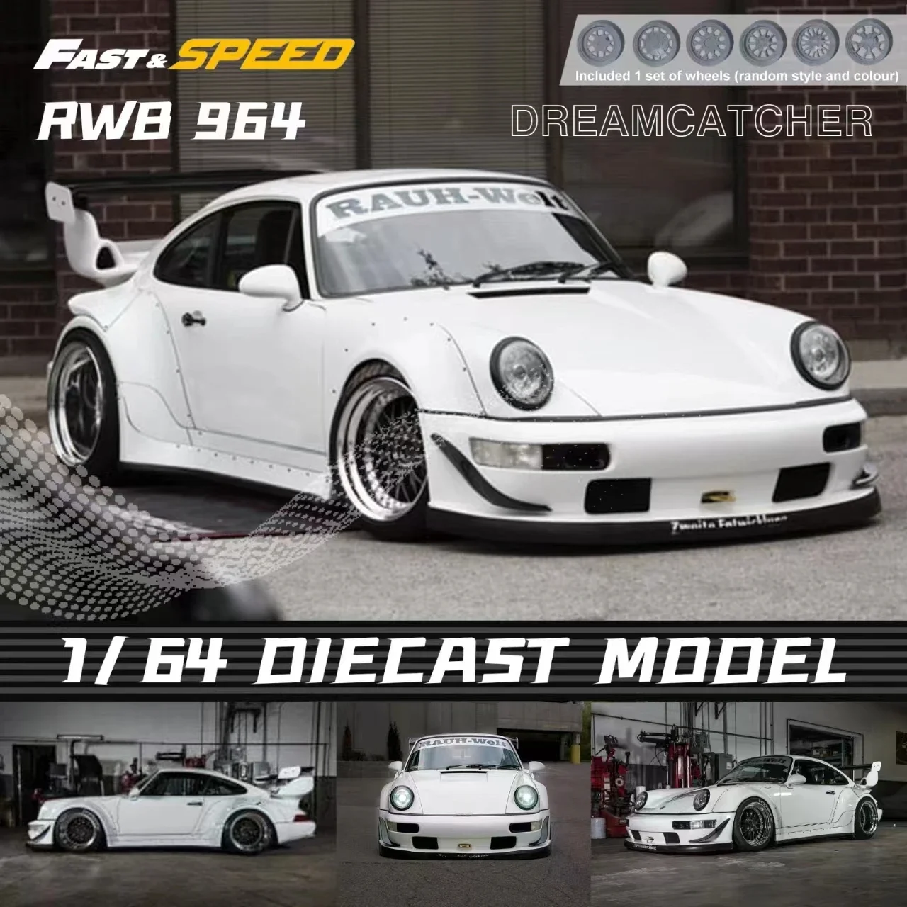 Fast Speed FS 1:64 Rauh-Welt RWB Diecast Model Car