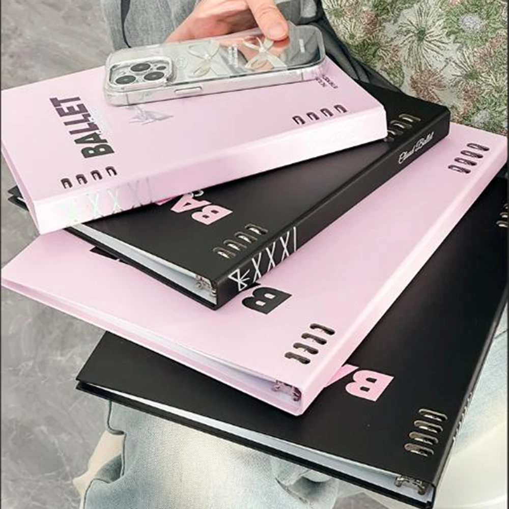 Ballet 60 Sheet Replaceable Refill Loose Leaf Notebook A5 Spiral Binder Index Writing Paper Stationery Office School Supplies