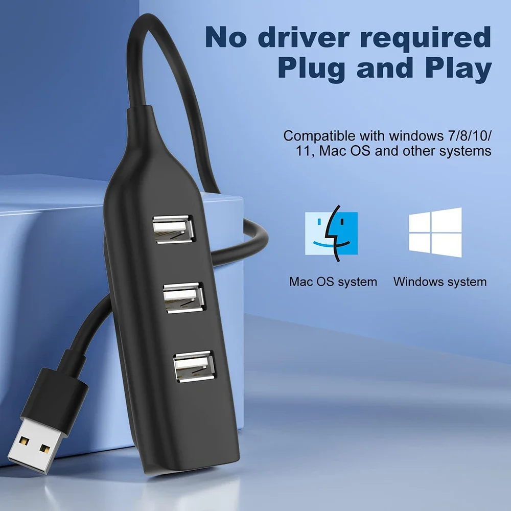 4 منافذ USB 2.0 محاور متعددة USB الفاصل محور المتوسع عالية السرعة نقل OTG محول للكمبيوتر ماك بوك ملحقات الكمبيوتر المحمول