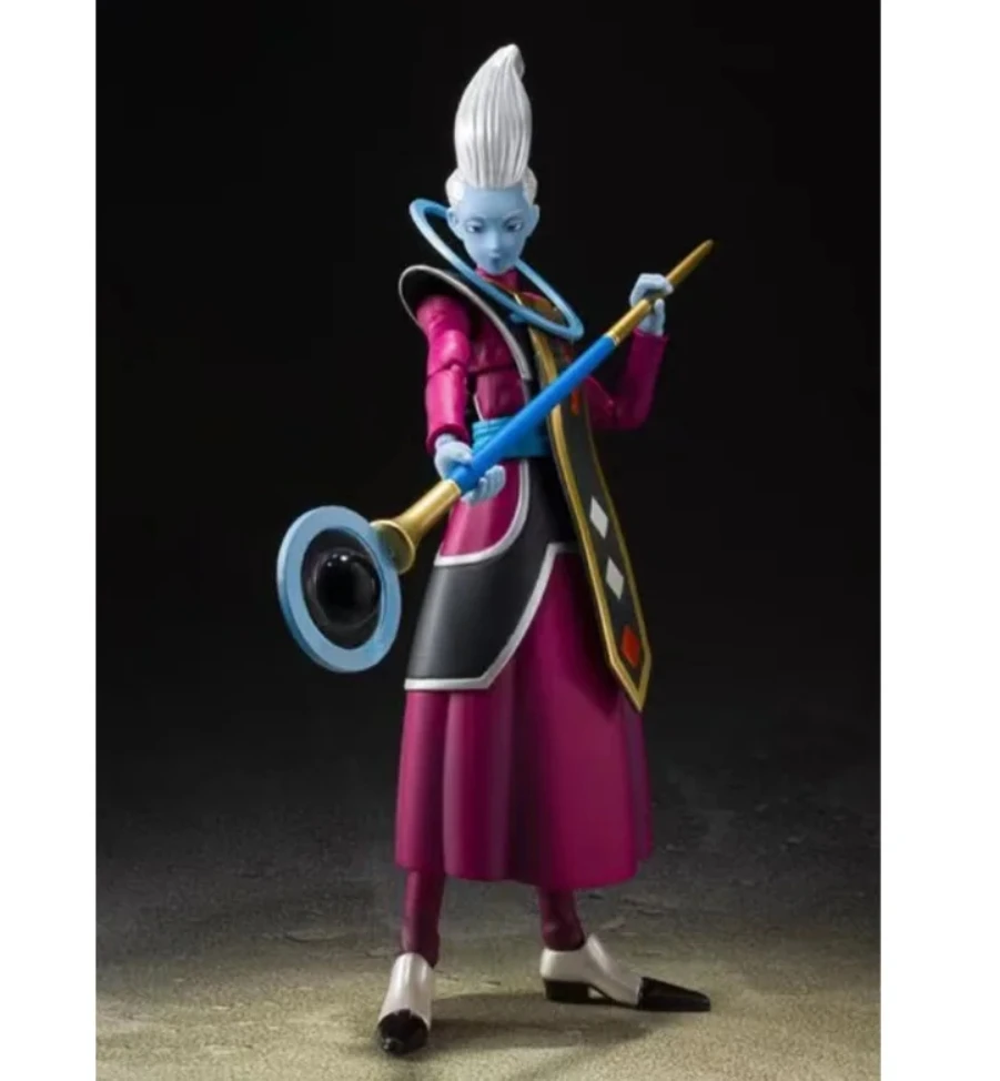 Bandai SH Figuarts SHF Dragon Ball Super Whis Anime Action Collection Figuras, 100% Original Modelo de PVC Brinquedos, Presente, em estoque