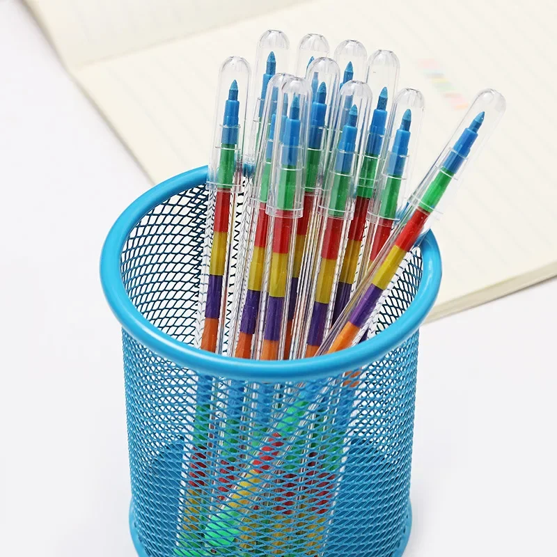 36PCS Cartoon Creativity Can Choose Color Crayons, Children's Painting Crayons, Pencils, Students' Stationery