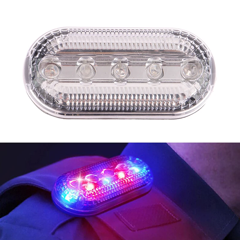 Lámpara LED de hombro para correr de noche, luz trasera de advertencia de seguridad para bicicleta, luz de policía eléctrica multifunción,