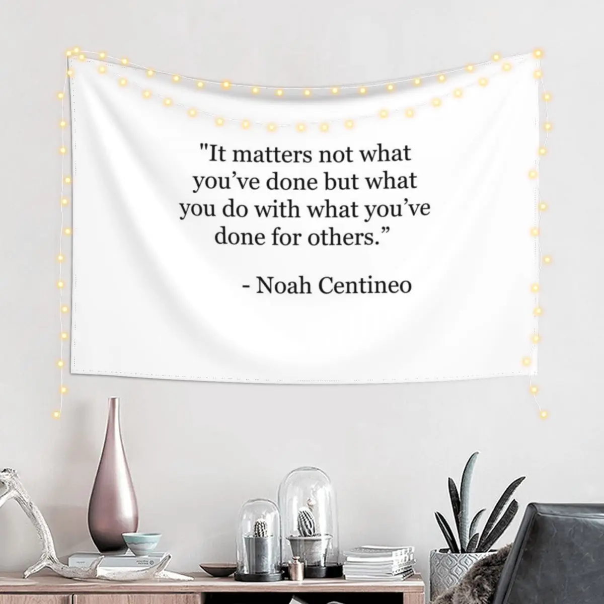 Noah Centineo quote Tapestry Room Decoration Accessories Cute Decor Aesthetics For Room Outdoor Decor Tapestry