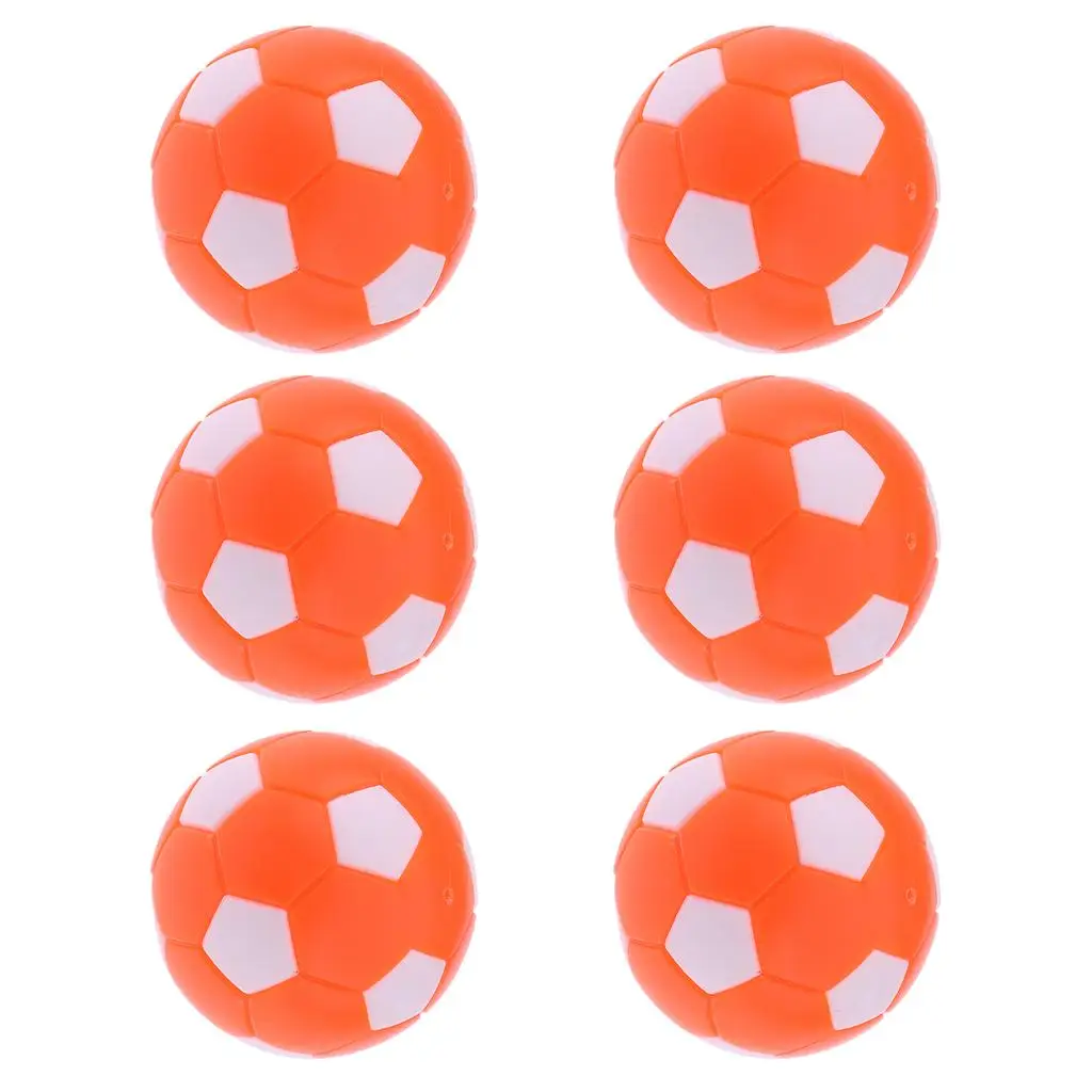 6 Pieces Table Football 36mm Plastic Balls for Foosball Machine