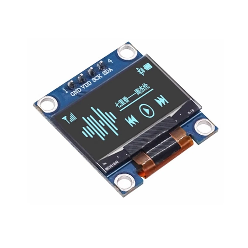 super-sale 5pcs-096-inch-oled-display-module-i2c-iic-spi-serial-128x64-ssd1306-lcd-33-5v-4-pin-blue-for-arduino