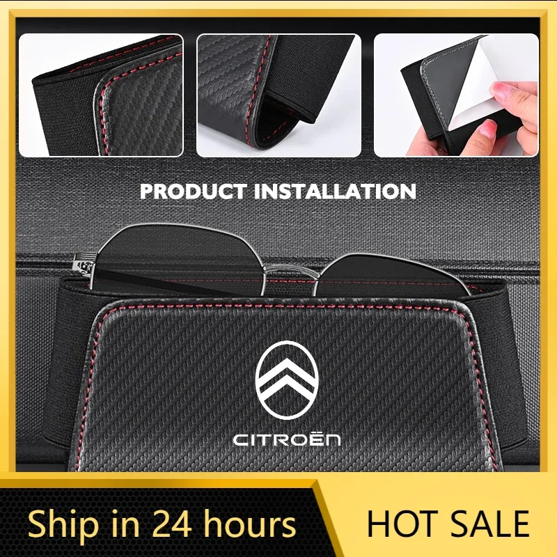 

Car Sticker Car Seat Side Pocket Console Mobile Phone Glasses Storage Bag For Citroen C4 C3 C5 C1 C2 C6 C4L DS3 DS4 Berlingo Pic