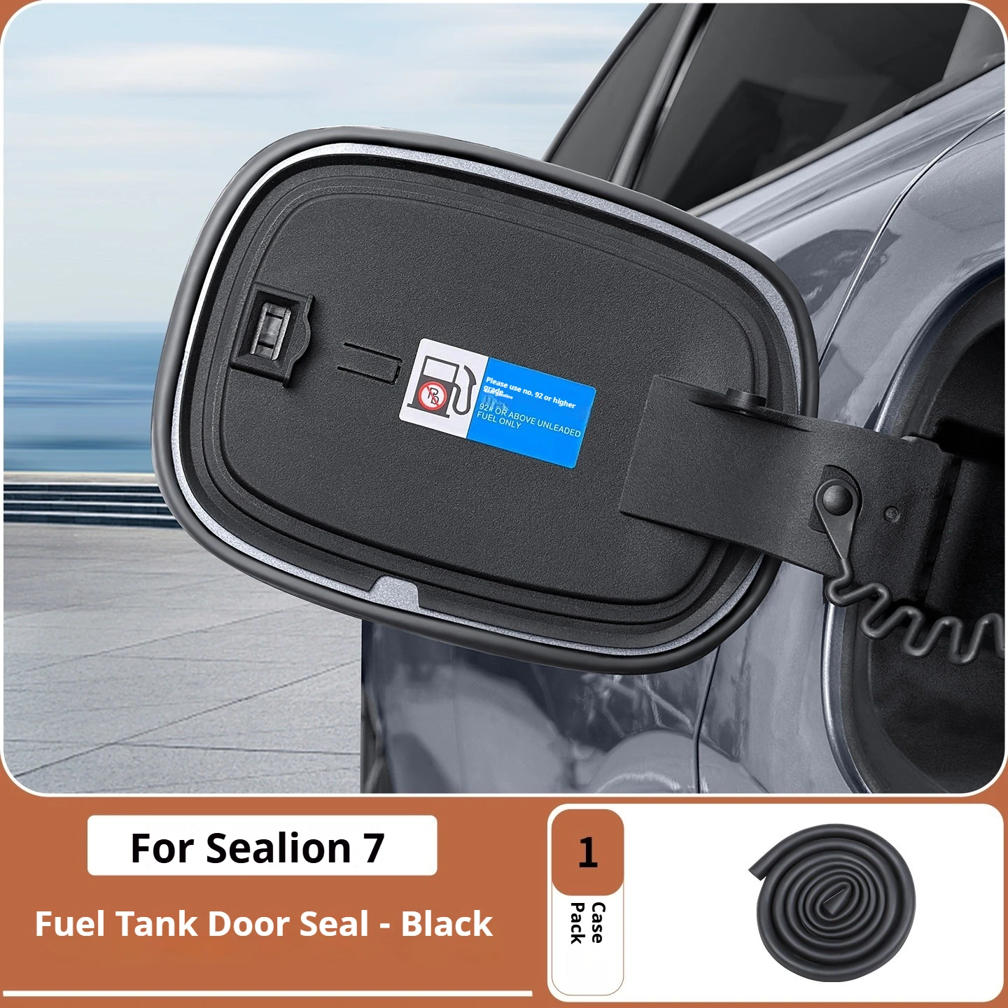 For BYD Sealion 7 Sea Lion 07 EV Car Charging Port Sealing Strip Silicone Sealing Ring for Dust Prevention Car Accessories 6