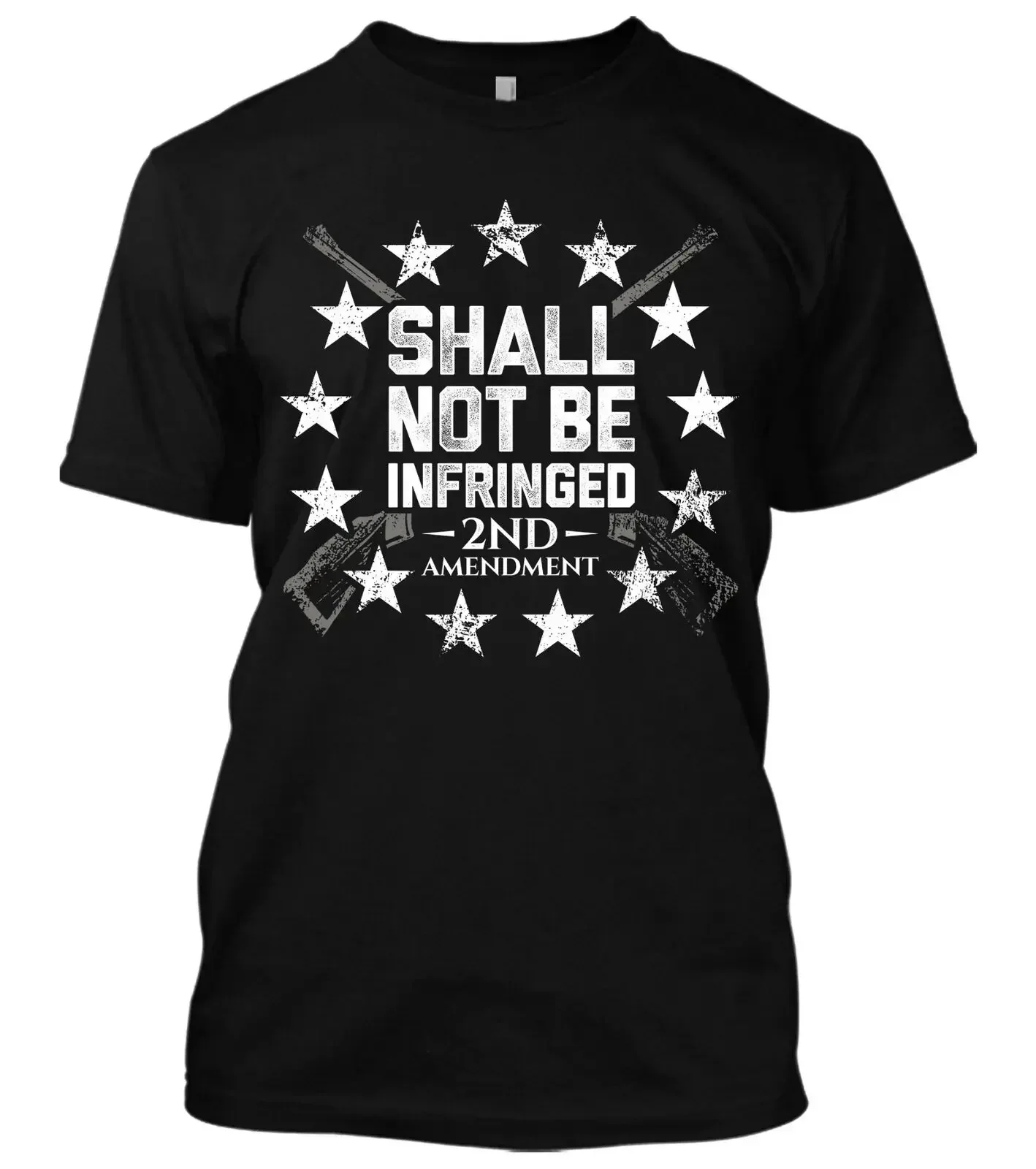 

Shall Not Be Infringed 2nd Amendment Gun Rights Pro-Gun T-Shirt 100% Cotton O-Neck Summer Short Sleeve Casual Mens T-shirt