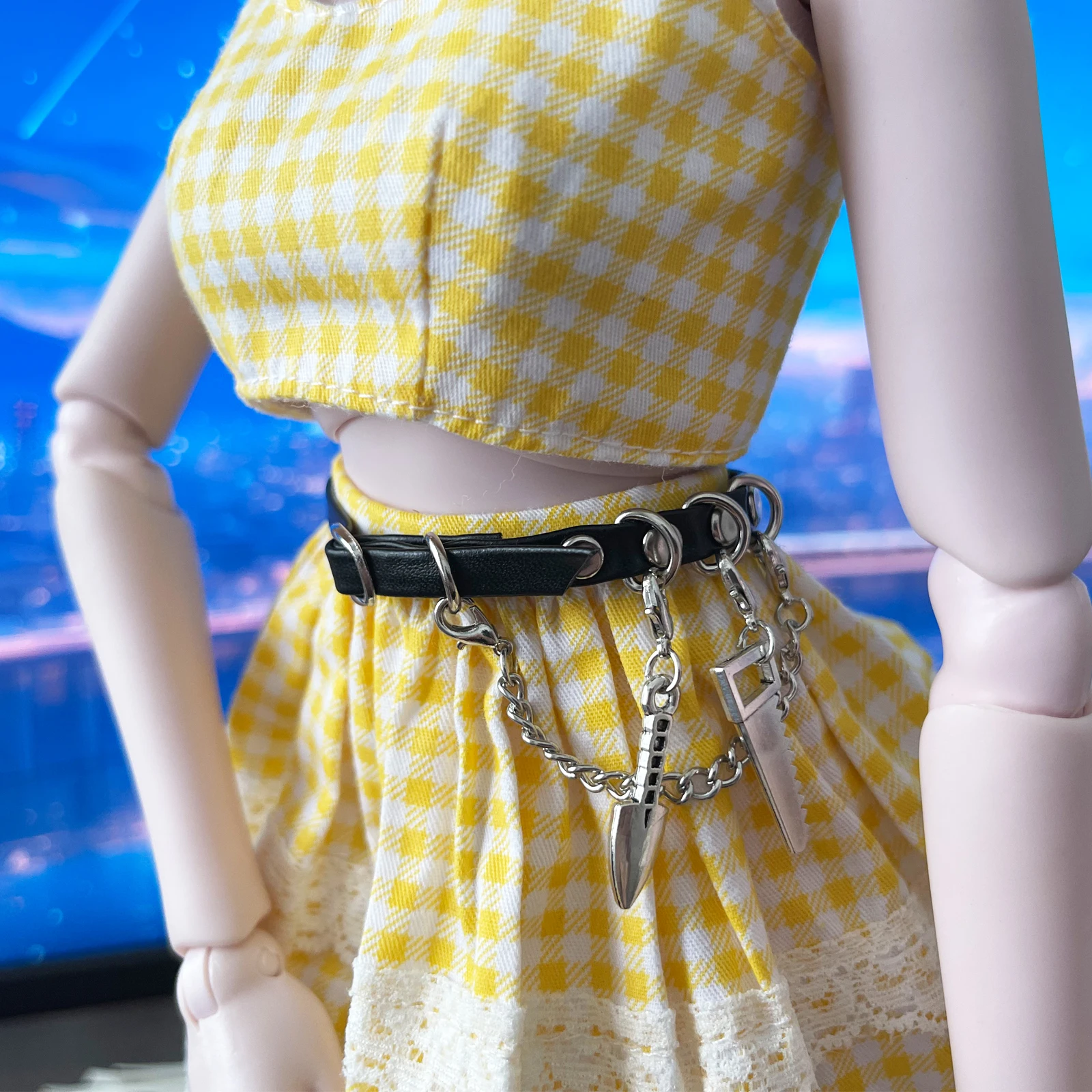 

Аксессуары для кукол BJD для кукол 1/3 1/4 1/6, пояс с оружием, регулируемый размер BJD MJD UF, наряд для куклы, аксессуары для наряда