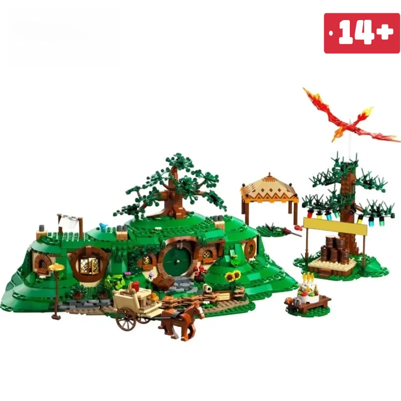

In stock The Rings The Shire Modular Castle 2017pcs 10354 Building Blocks Model Home decoration Model Set for Kids gifts