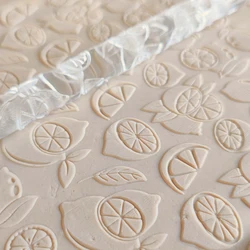 Lemon Pattern Small Kitchen Appliances For Cake Decorating Ideas Pastry Make Polymer Clay Earrings Best Rolling Pin