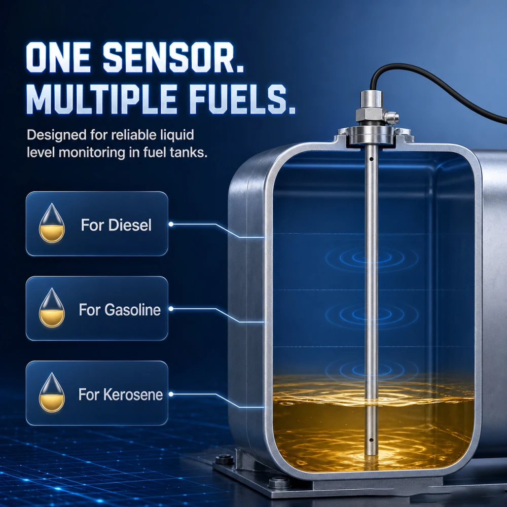 GLTV7S Self-calibration Tank Fuel Oil Level Sensor