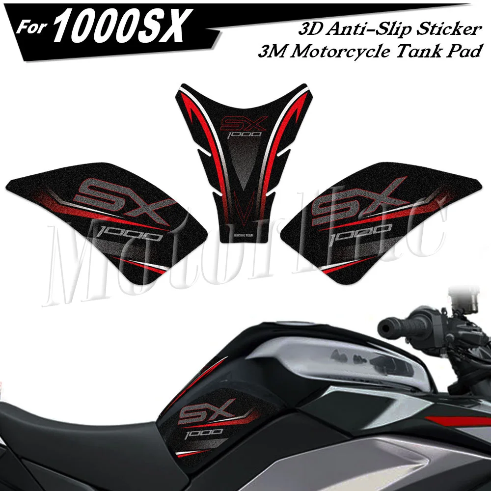 3M Motorcycle Side Tank Pad Anti-Slip Sticker Gas Knee Grip Protector Decal Accessories For Z 1000SX Ninja 1000SX 2017-2024