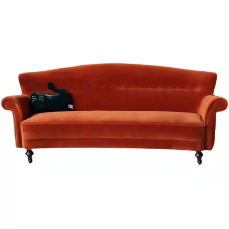 

American style, complex medieval solid wood, furniture single and double three people, hotel, restaurant, living room, sofa