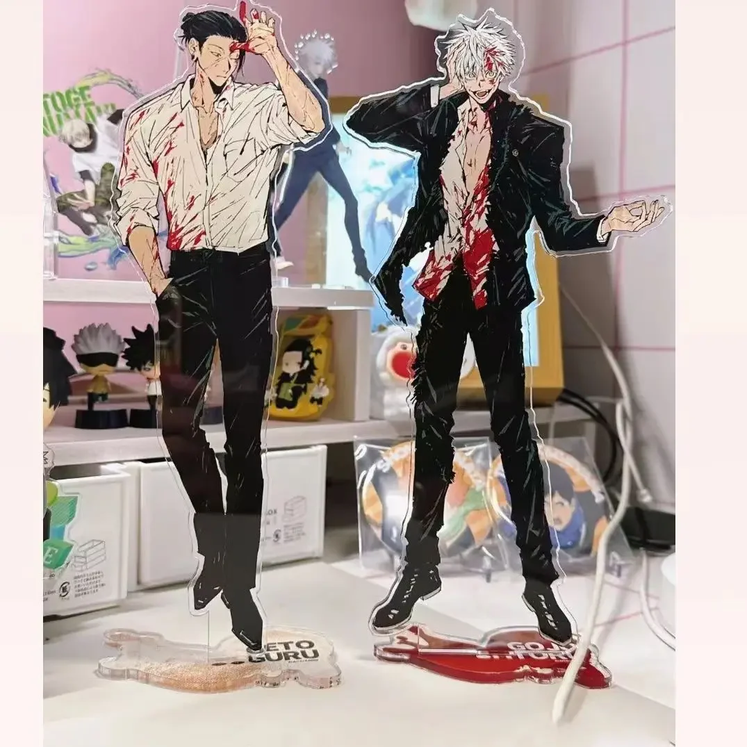 

Game Anime Jujutsu Kaisen Satoru Gojo Geto Suguru Cosplay High Appearance Level Acrylic Standing Sign Ornament Xmas Gift