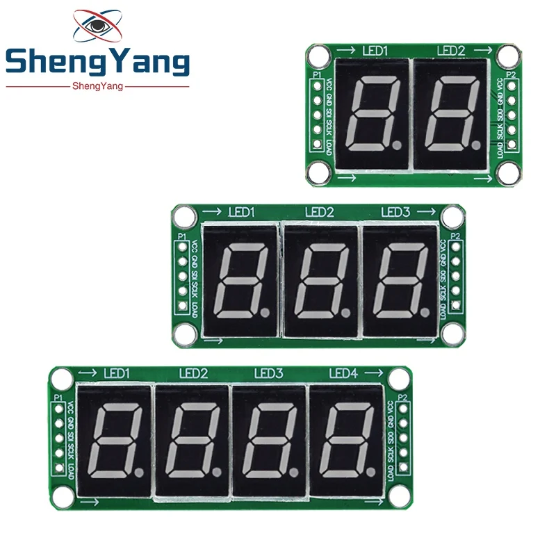 1/3/5PCS TZT Static Drive 2 3 4 Segment Digital Tube LED Display Module 2 Digital 74HC595 Tube 100% New original For Arduino