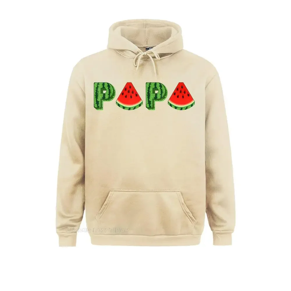 Papa Watermelon Funny Summer Melon Fruit Cool Shirt KpopUnique Long Sleeve Hoodies Latest Clothes Adult Sweatshirts