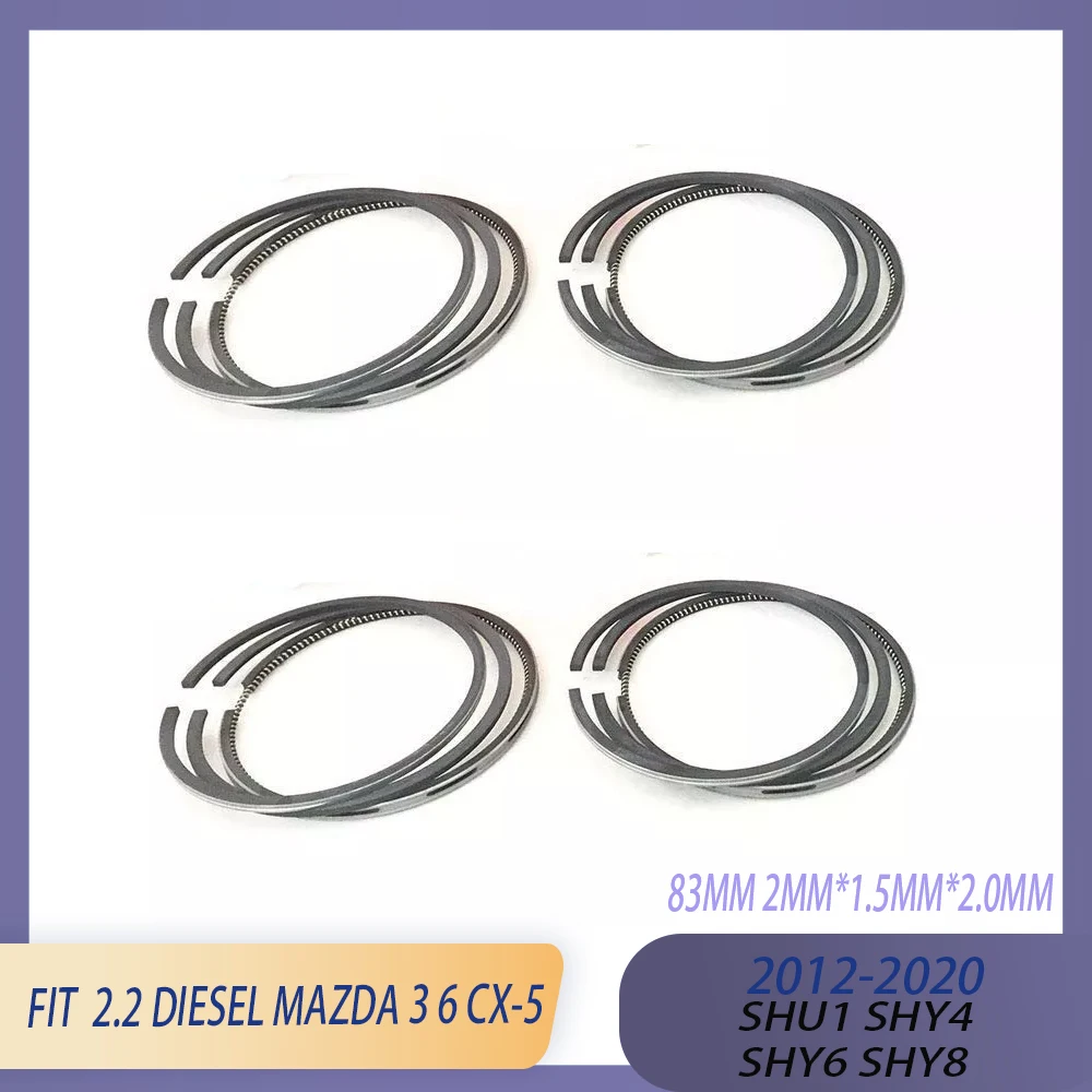 STD Engine Piston Rings Kit Fit 2.2 L SHU1 SHY4 SHY6 SHY8 SH-VPTR SHY1 Diesel For 13-19 Mazda 3 12-20 Mazda 6 12-18 Mazda CX-5