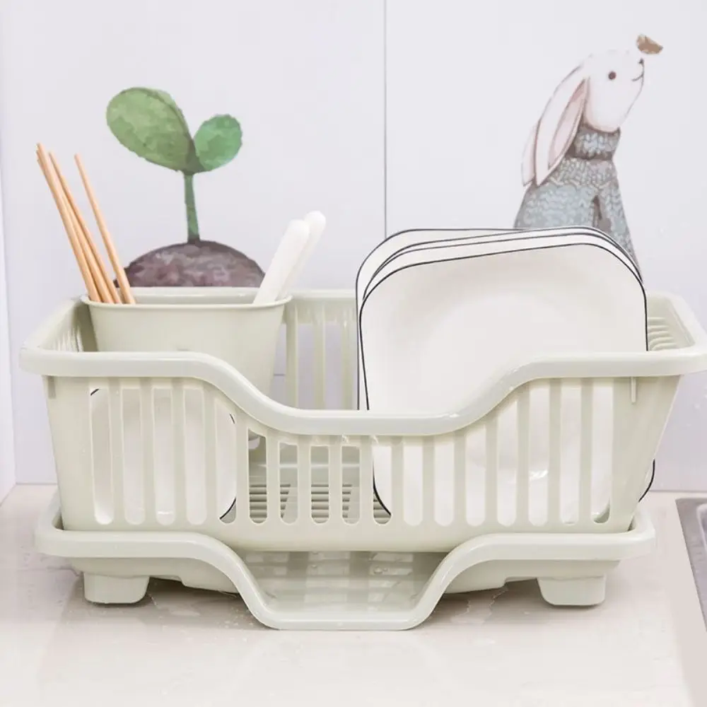 Kitchen Chopsticks Spoons Organizer Plates Storage Rack Dish Drying Rack Utensils Drainer Rack Drain Board