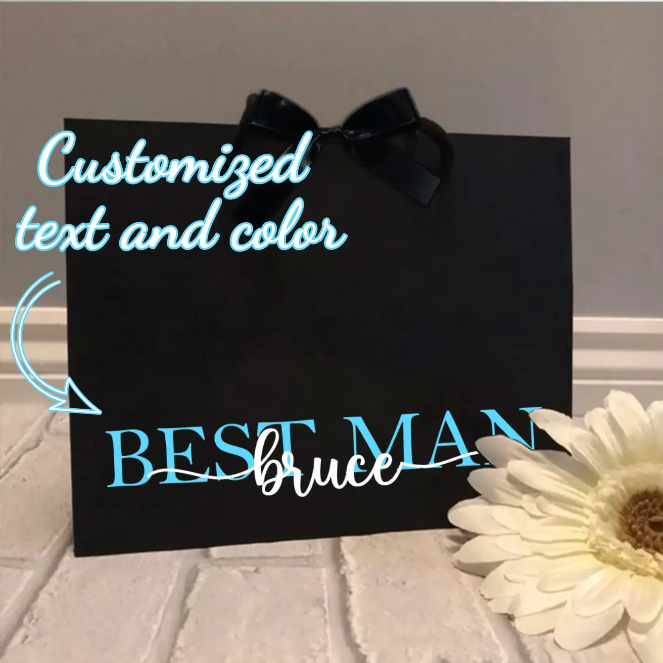 1 Stück Personalisierte Brautjungfern-Geschenktasche für Hochzeit und Junggesellenabschied, Wiederverwendbare Hochwertige Geburtstags-Geschenktasche