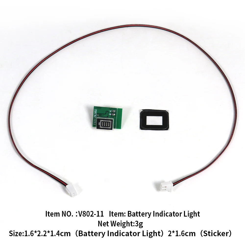 Flytec Official Original V802-11 Battery Indicator Light Spare Parts For 4 Tanks GPS RC Bait Boat V802 Pro