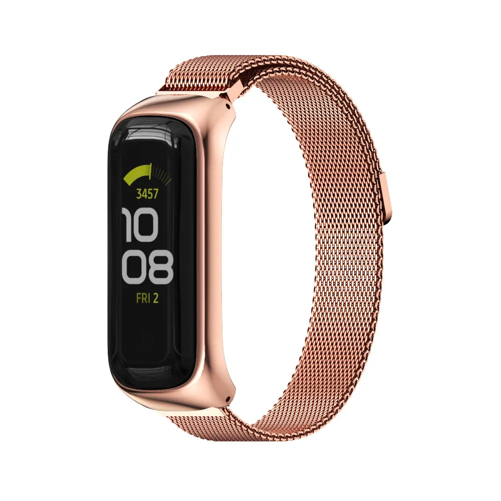 Watch Strap For Samsung Galaxy Fit 2 Metal Stainless Steel Magnetic Bracelet Replacement Correa Wrist Band for Galaxy Fit 2