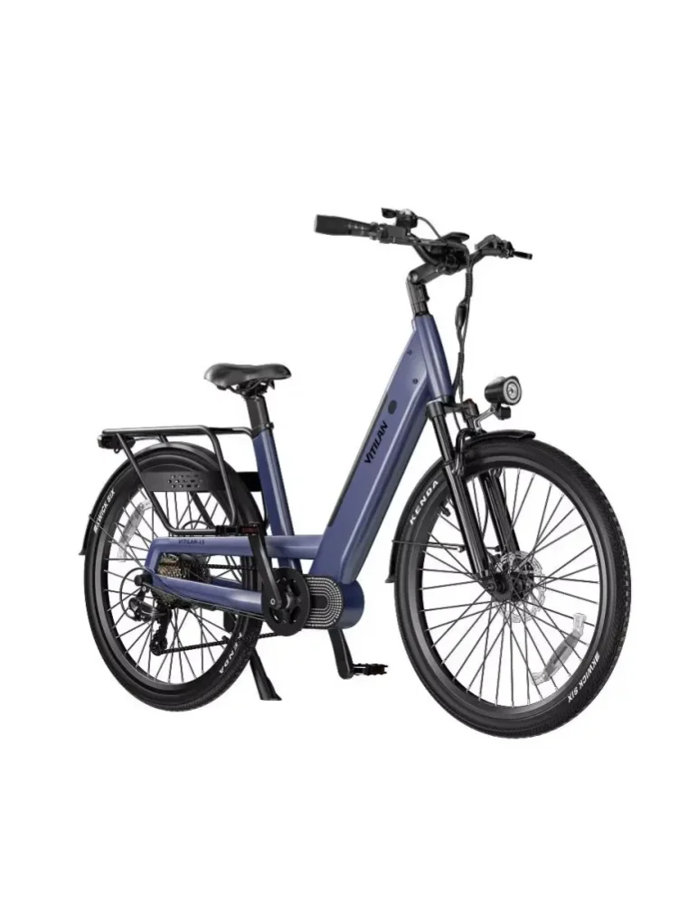 AliExpress NONE VITILAN L5 Adult E-bike 500W E-Mountain bike 48V15AH BATTERY electric bike 26 inch fat tire off-road electric bike Supports APP interconnection and AirTag location search.