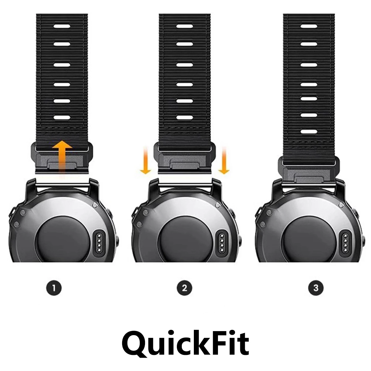 Pasek nylonowy QuickFit 22 mm 26 mm do zegarka Garmin Fenix ​​8 7 7X 6X Pro/Epix Pro Gen 2 47 mm 51 mm/Enduro/TACTIX/Forerunner 965