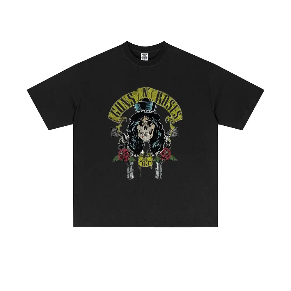 

Gun N Rose Rock Band T Shirts Classic Here 1980 Tour T-shirt Men Women Clothing Fashion Hip Hop Streetwear Male Soft Cotton Tops