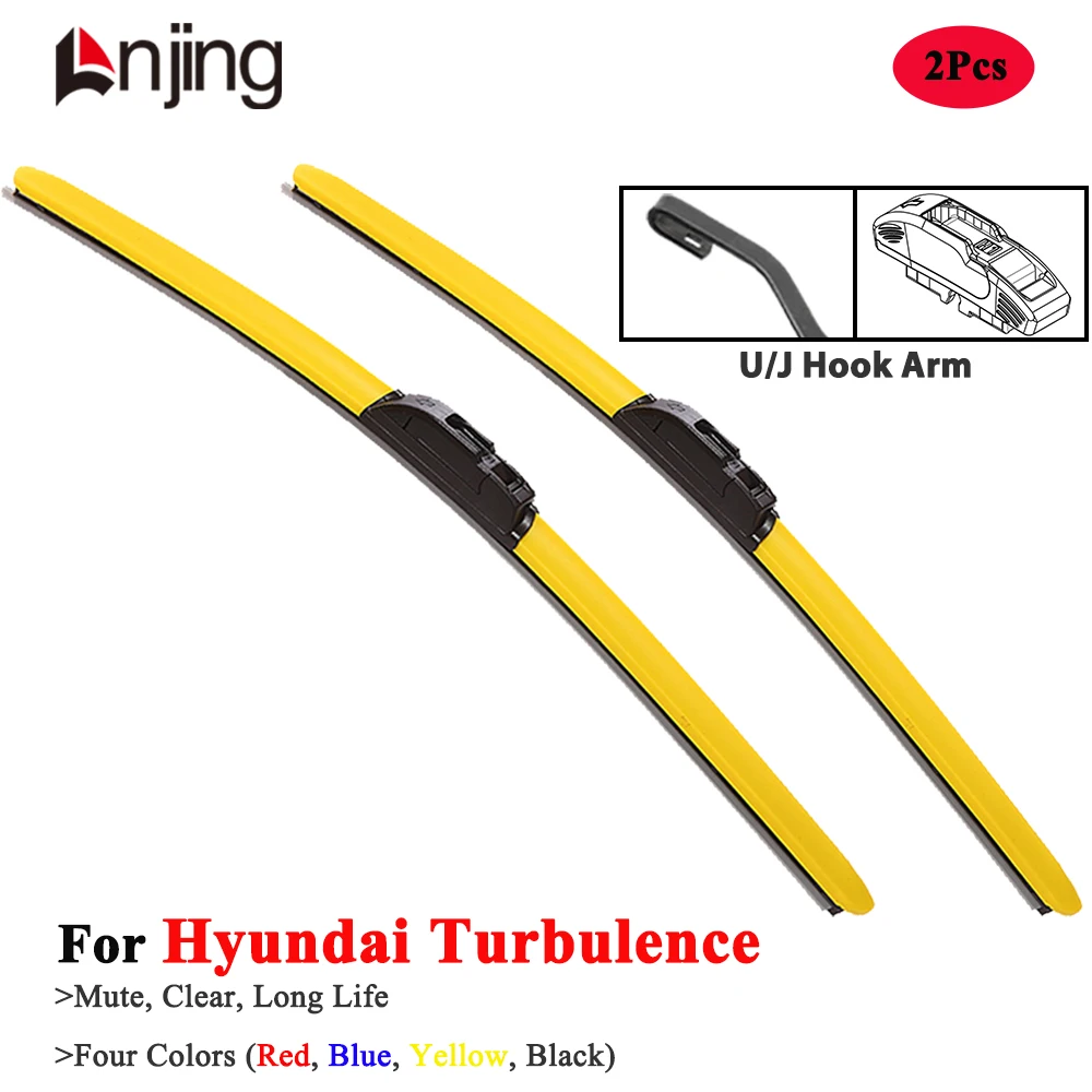

LNJING Colorful Wiper Blades For Hyundai Turbulence 1997-2001