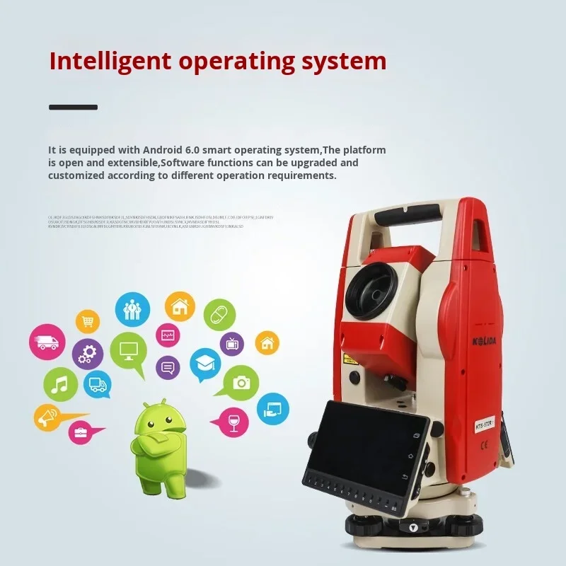 Kolida Total Station KTS-552R10 نظام أندرويد الذكي شاشة ملونة منشور مسح وخرائط هندسية مجانية