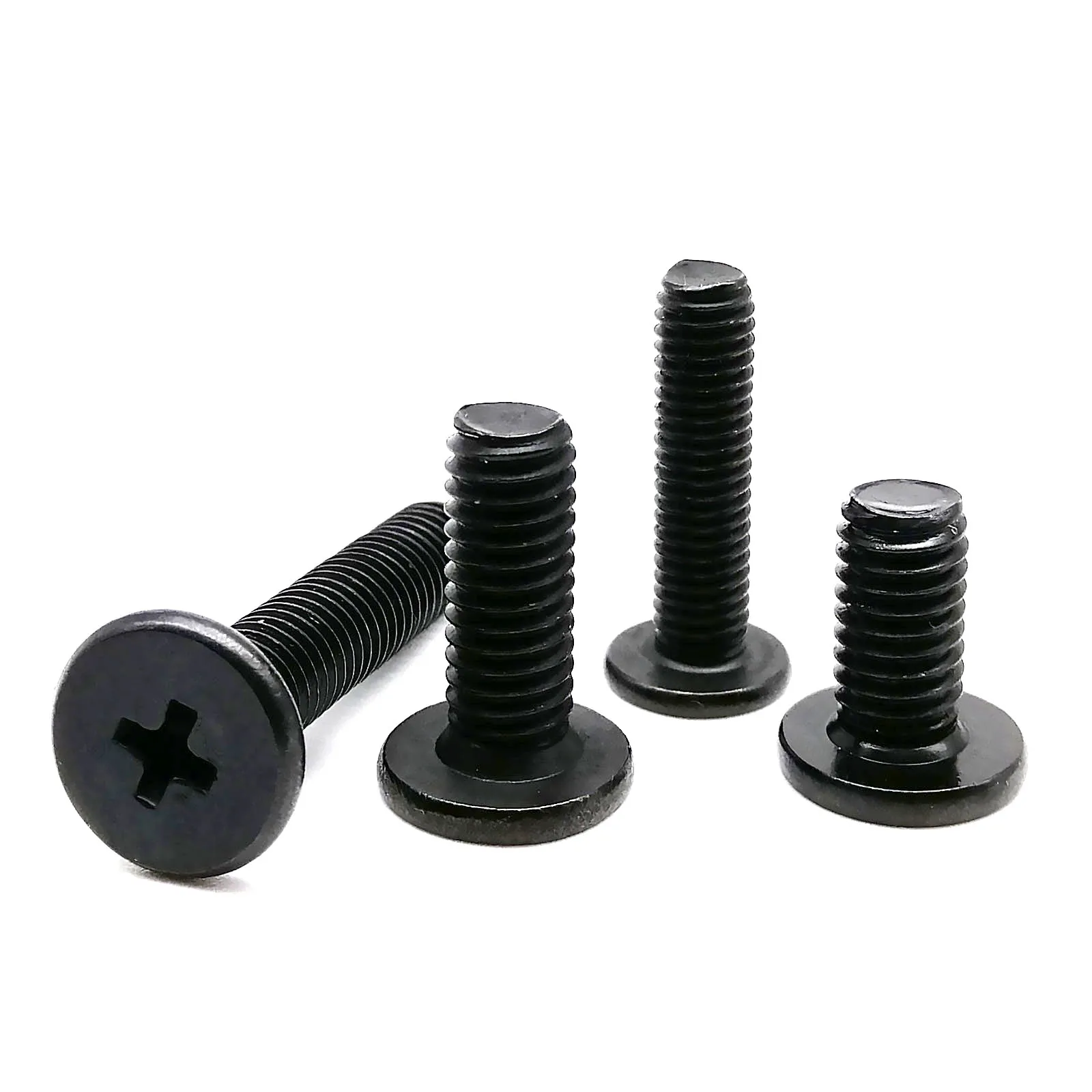 HZYUEGOU M1.6 M2 M2.5 M3 M4 M5 M6 Schwarz 304 Edelstahl Laptop Computer Phillips Ultra Dünne Flachkopfschraube – Detail 3