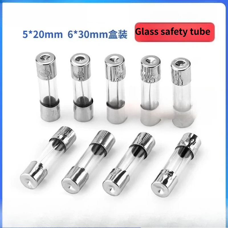 10PCS Glass tube fuse 5 * 20mm fuse 1A 2A 3A 5A 6A8A10A15A 20A fuse