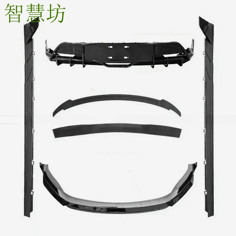 

Suitable for BYD Han EV 20-21 models, PP plastic material front lip and side skirts full body kit modification