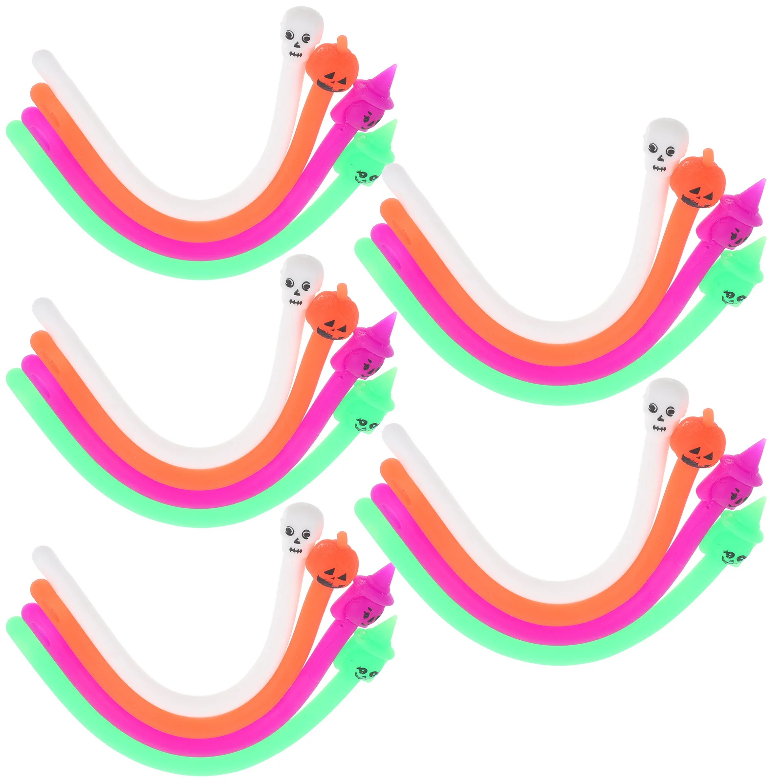 20Pcs Pull Noodles Shape Stretchy Strings Stress Relief Elastic Decompression Sensory Anti Anxiety Stress Relief String Toys