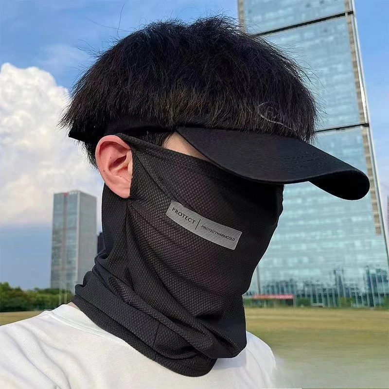 Immagine 4: Maschera protettiva UV per ciclismo e guida estiva, modello ampio